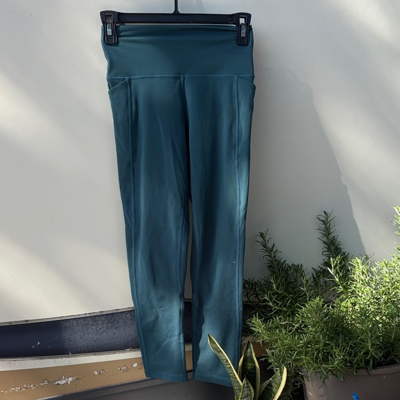 Senita Athletics Teal High-Waisted Leggings - Picture 2 of 4